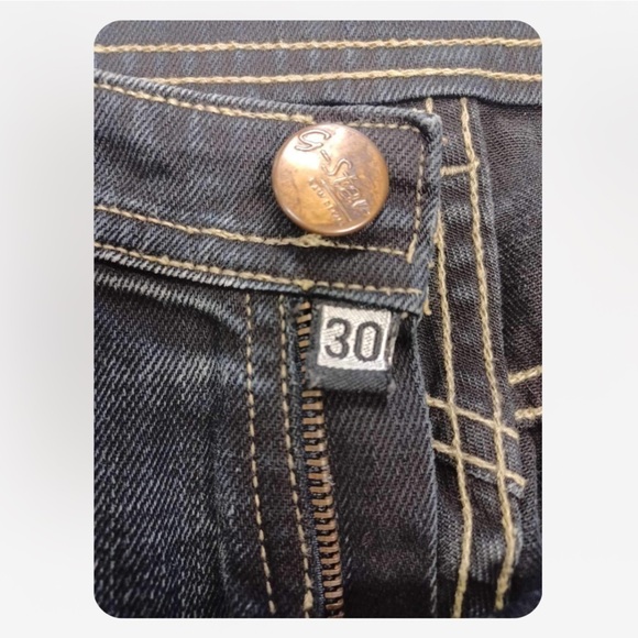G-Star 96 Embroidered Straight Faded Jeans Size 30 - Picture 4 of 9